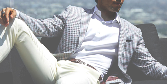 mens summer style: man in suit