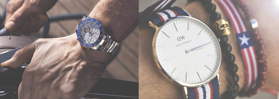 rolex yachtmaster II & Danel Wellington