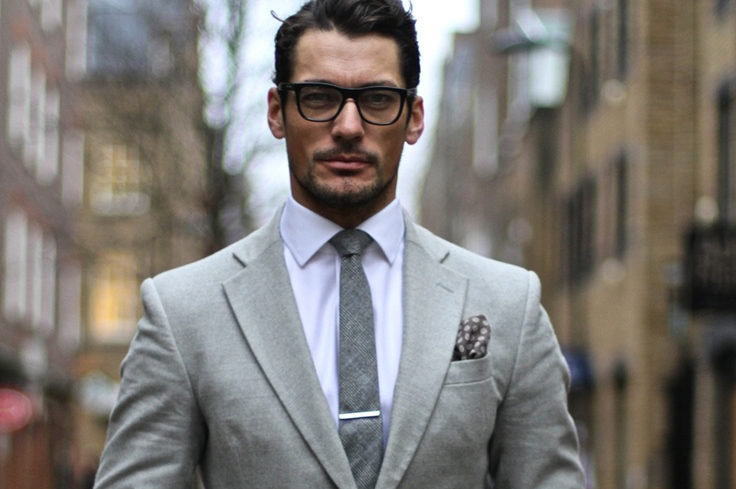 David Gandy in suit, shirt and tie