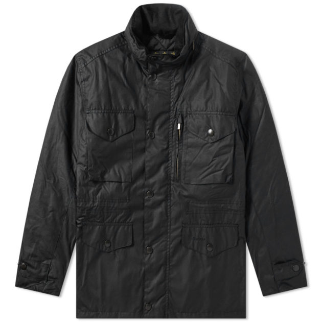 Barbour Sapper Wax Jacket Black