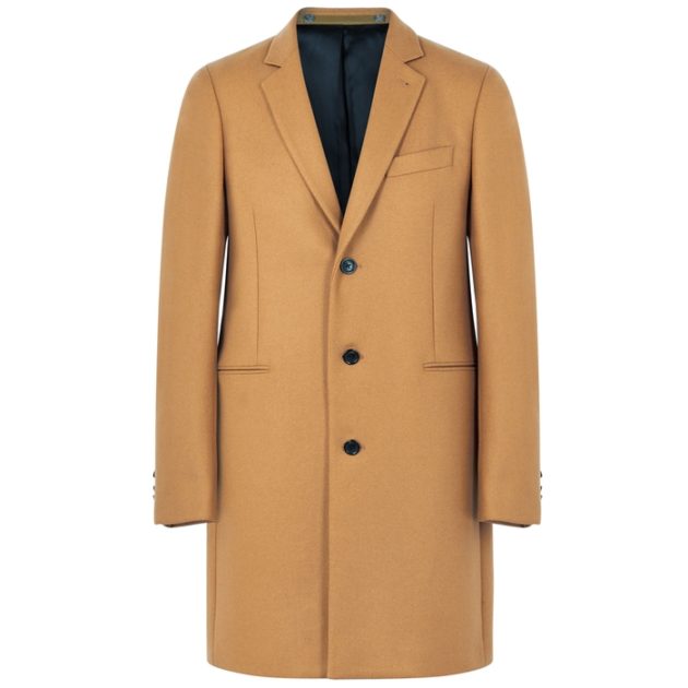 PS By Paul Smith Camel Wool-blend Coat