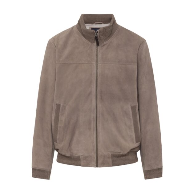 suede bomber jacket by hackett