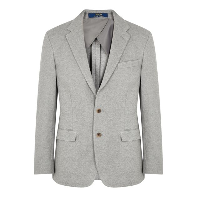 Polo Ralph Lauren Light Grey Stretch-cotton Blazer