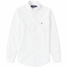 Polo Ralph Lauren Slim Fit Button Down Poplin Shirt White