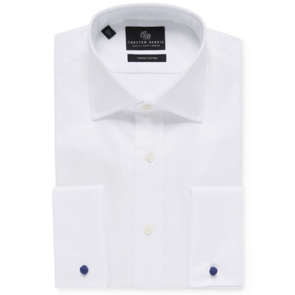 Chester Barrie White Basketweave Shirt