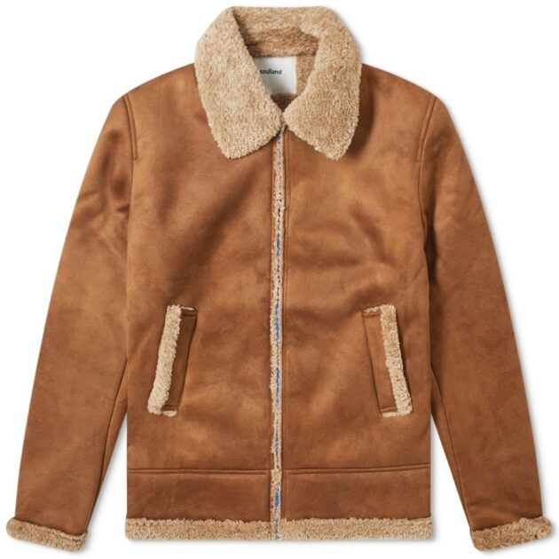 SOULLAND MAX FAUX SHEARLING JACKET