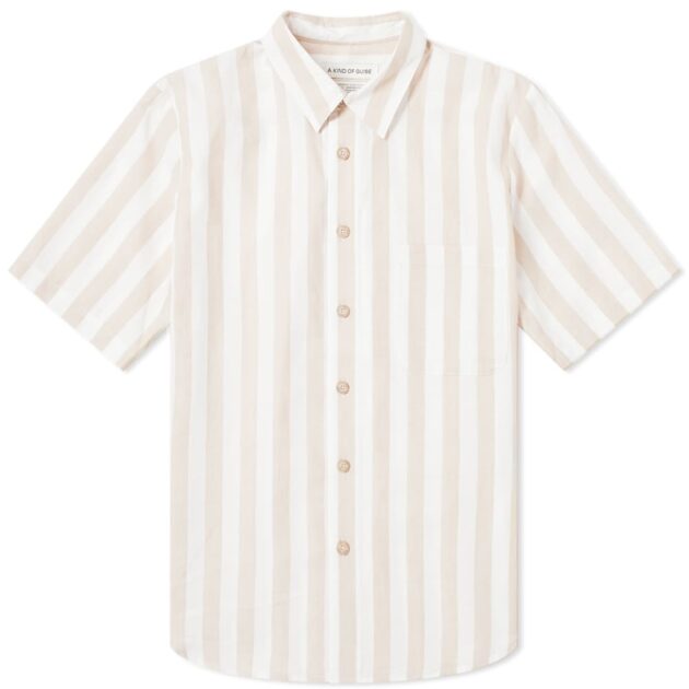 A Kind of Guise Short Sleeve Banepa Shirt – vertical stripe shirts