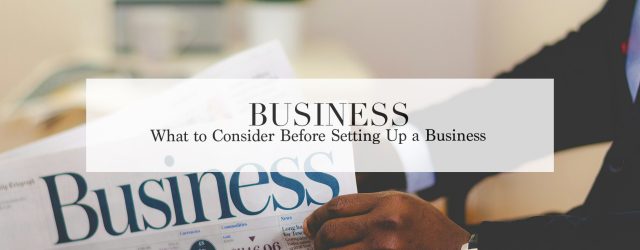 setting up a business