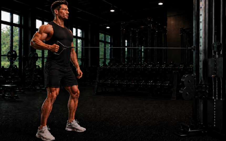single-arm cable row