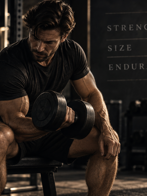 strength, size and endurance rep ranges