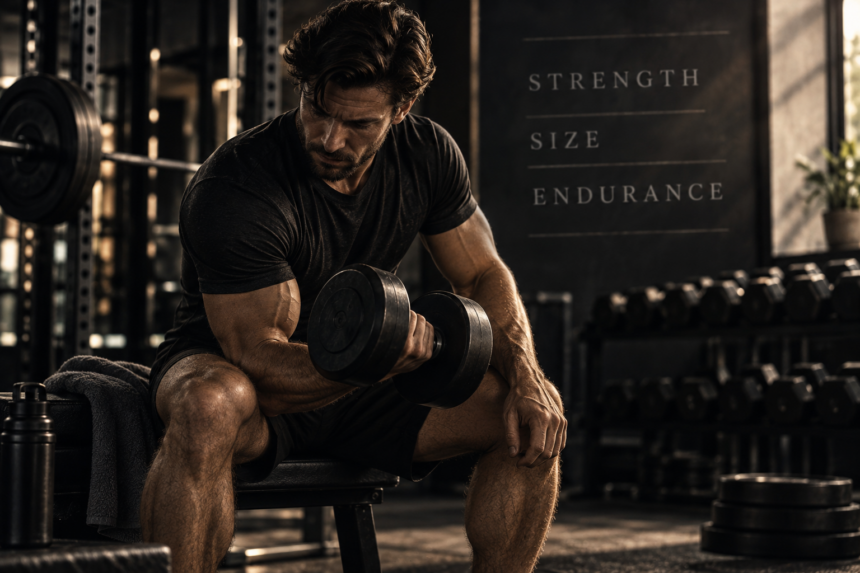 strength, size and endurance rep ranges